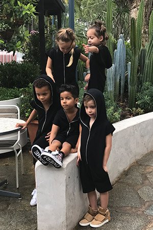 Children black jumpsuit
